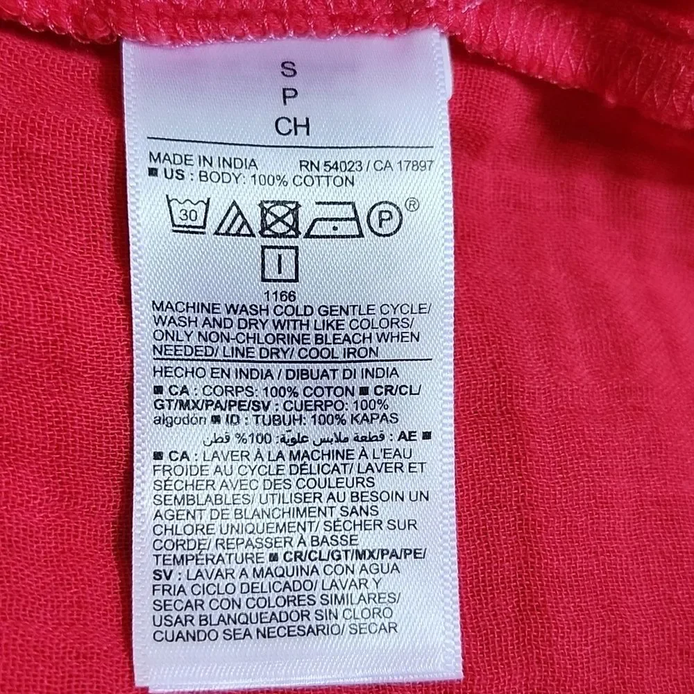 Old Navy NWT Cosmic Rouge Tie Strap Swing Tank Top, Small - Picture 11 of 13